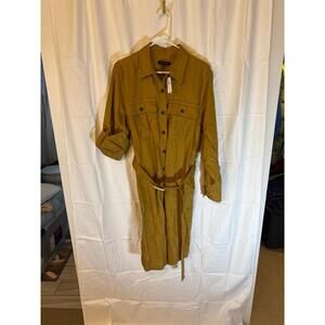 NWT Banana Repulic 100% linen dress size Large